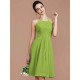 Charming Halter Sleeveless Ruched Short/Mini Chiffon Bridesmaid Dresses