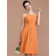 Charming Halter Sleeveless Ruched Short/Mini Chiffon Bridesmaid Dresses