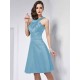 Chic Sleeveless Pleats Short Bridesmaid Dresses