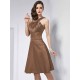 Chic Sleeveless Pleats Short Bridesmaid Dresses