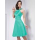 Chic Sleeveless Pleats Short Bridesmaid Dresses