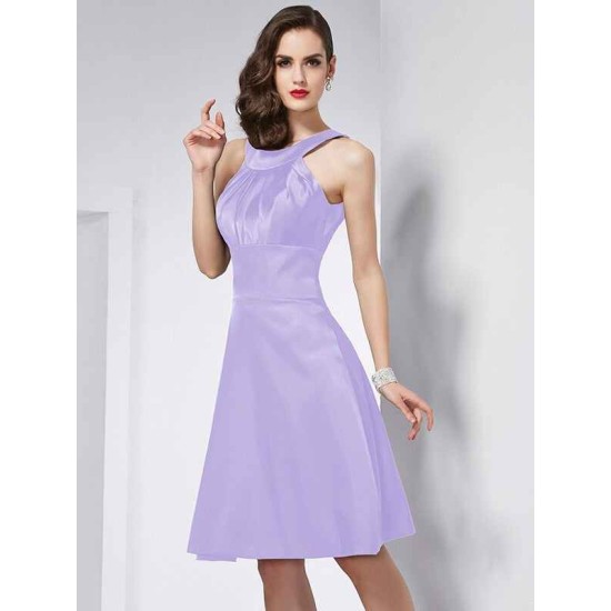 Chic Sleeveless Pleats Short Bridesmaid Dresses