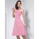 Chic Sleeveless Pleats Short Bridesmaid Dresses