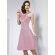 Chic Sleeveless Pleats Short Bridesmaid Dresses