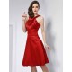 Chic Sleeveless Pleats Short Bridesmaid Dresses