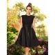 Charming High Neck Bowknot Sleeveless Short Satin Bridesmaid Dresses