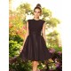 Charming High Neck Bowknot Sleeveless Short Satin Bridesmaid Dresses