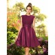 Charming High Neck Bowknot Sleeveless Short Satin Bridesmaid Dresses