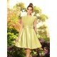Charming High Neck Bowknot Sleeveless Short Satin Bridesmaid Dresses