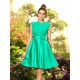 Charming High Neck Bowknot Sleeveless Short Satin Bridesmaid Dresses
