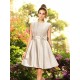 Charming High Neck Bowknot Sleeveless Short Satin Bridesmaid Dresses