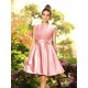 Charming High Neck Bowknot Sleeveless Short Satin Bridesmaid Dresses