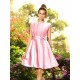 Charming High Neck Bowknot Sleeveless Short Satin Bridesmaid Dresses