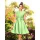 Charming High Neck Bowknot Sleeveless Short Satin Bridesmaid Dresses