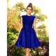 Charming High Neck Bowknot Sleeveless Short Satin Bridesmaid Dresses