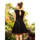 Charming High Neck Bowknot Sleeveless Short Satin Bridesmaid Dresses