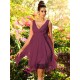 V-Neck Elegant Ruffles Sleeveless Short Chiffon Bridesmaid Dresses