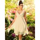 V-Neck Elegant Ruffles Sleeveless Short Chiffon Bridesmaid Dresses
