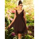 V-Neck Elegant Ruffles Sleeveless Short Chiffon Bridesmaid Dresses