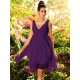 V-Neck Elegant Ruffles Sleeveless Short Chiffon Bridesmaid Dresses