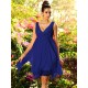 V-Neck Elegant Ruffles Sleeveless Short Chiffon Bridesmaid Dresses