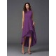 Chic Sash/Ribbon/Belt Sleeveless High Low Chiffon Bridesmaid Dresses