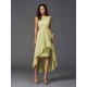 Chic Sash/Ribbon/Belt Sleeveless High Low Chiffon Bridesmaid Dresses