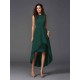 Chic Sash/Ribbon/Belt Sleeveless High Low Chiffon Bridesmaid Dresses