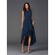 Chic Sash/Ribbon/Belt Sleeveless High Low Chiffon Bridesmaid Dresses