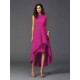 Chic Sash/Ribbon/Belt Sleeveless High Low Chiffon Bridesmaid Dresses