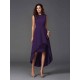Chic Sash/Ribbon/Belt Sleeveless High Low Chiffon Bridesmaid Dresses