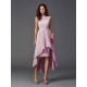 Chic Sash/Ribbon/Belt Sleeveless High Low Chiffon Bridesmaid Dresses