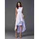 Chic Sash/Ribbon/Belt Sleeveless High Low Chiffon Bridesmaid Dresses
