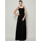 Charming Straps Sleeveless Pleats Long Chiffon Bridesmaid Dresses