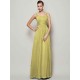 Charming Straps Sleeveless Pleats Long Chiffon Bridesmaid Dresses