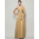 Charming Straps Sleeveless Pleats Long Chiffon Bridesmaid Dresses