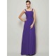 Charming Straps Sleeveless Pleats Long Chiffon Bridesmaid Dresses