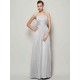 Charming Straps Sleeveless Pleats Long Chiffon Bridesmaid Dresses