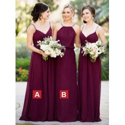 Charming Sleeveless Chiffon Bridesmaid Dresses