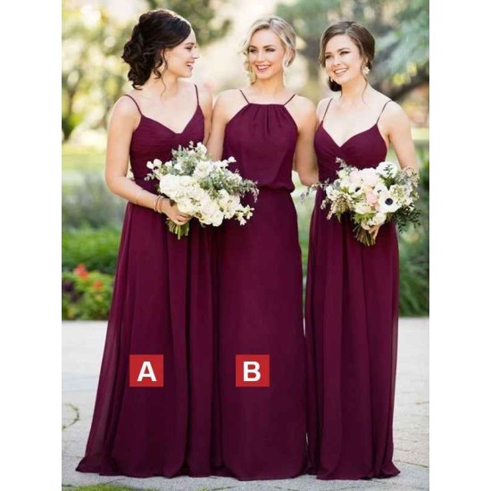 Charming Sleeveless Chiffon Bridesmaid Dresses