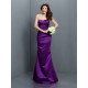 Mermaid Gorgeous Strapless Pleats Sleeveless Long Satin Bridesmaid Dresses