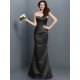 Mermaid Gorgeous Strapless Pleats Sleeveless Long Satin Bridesmaid Dresses