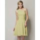Classy Sleeveless One Shoulders Ruched Short Chiffon Bridesmaid Dresses