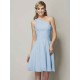 Classy Sleeveless One Shoulders Ruched Short Chiffon Bridesmaid Dresses