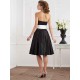 Charming Strapless Sleeveless Sash/Ribbon/Belt Short Satin Bridesmaid Dresses