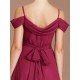 Charming Off-the-Shoulder Sleeveless Ruched Chiffon Bridesmaid Dresses