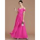 Charming Off-the-Shoulder Sleeveless Ruched Chiffon Bridesmaid Dresses