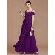 Charming Off-the-Shoulder Sleeveless Ruched Chiffon Bridesmaid Dresses