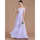 Charming Off-the-Shoulder Sleeveless Ruched Chiffon Bridesmaid Dresses