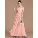 Charming Off-the-Shoulder Sleeveless Ruched Chiffon Bridesmaid Dresses